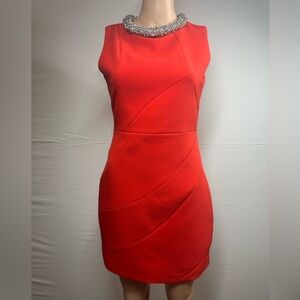 Elegant Red Sleeveless Dress